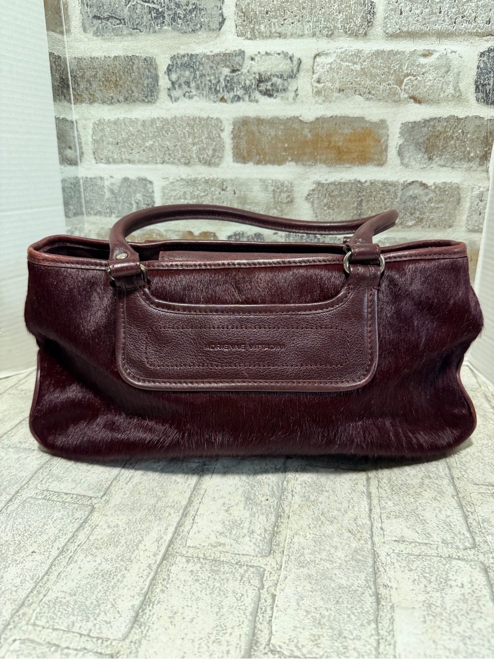 Adrienne Vittadini Genuine
Leather & Mohair purse